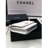 Chanel woc caviar handle white leather bag