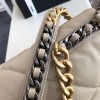 Chanel 19 Flap Large Bag Beige
