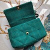 Chanel tweed canvas blue 30cm