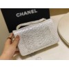 Chanel Classic White Python Mini Bag