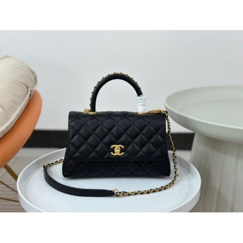 Chanel Coco Handle Black Large Caviar Bag