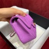 Chanel flapbag purple lambskin bag 20cm