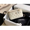 Chanel Vantiy Case White Caviar Leather Bag