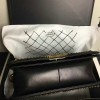 Chanel Snake Leather Boy Bag with Top Handle Black Gold A14041 VS02449