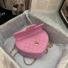 Chanel New Heart Shaped Bag AS2060 Pink