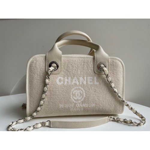 CHANEL Deauville Bowling 2way shoulder bag 03