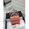 Chanel super mini handle orange bag