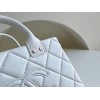 Chanel Vanity Case Calfskin White Bag