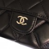 Chanel wallet lambskin with silver hardware