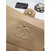 CHANEL 1112 Beige Medium Size 2.55 Lambskin Leather Flap Bag With Gold/Silver Hardware