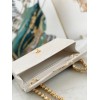Chanel CF flapbag white 24k gold hardware large bag