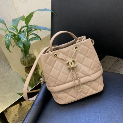 Chanel bucket bag Caviar calfskin Beige