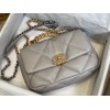 Chanel 19 flap gray bag 26cm