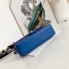 Chanel flap bag 2 tone blue bag 25cm