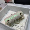 Chanel Classic Handbag Iridescent Ivory 20cm