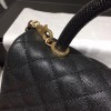 Chanel Coco Flap Bag With Top Handle Black