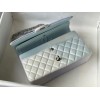 Chanel classic multicolor light blue CF flap bag 25cm