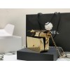Chanel metallic flap bag 18cm
