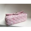 Chanel 22C Pink Tweed Mini Flap Bag 25cm