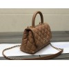Chanel Coco Handle Brown Bag 19cm
