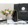 Chanel 19 case phone black leather