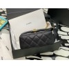 Chanel 23C Vanity Mini Top Handle Black Caviar Bag