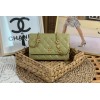 Chanel Woc CC chain green leather bag