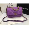 Chanel 19 Flap Bag Purple