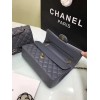 CHANEL 1112 Grey Medium Size 2.55 Lambskin Leather Flap Bag With Gold/Silver Hardware