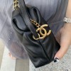 Chanel Lambskin small bowling bag black