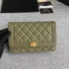 Chanel Caviar WOC Chain Wallet Green A80287 VS07114