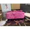 Chanel 21A Jewel Chain Pink Velvet Bag