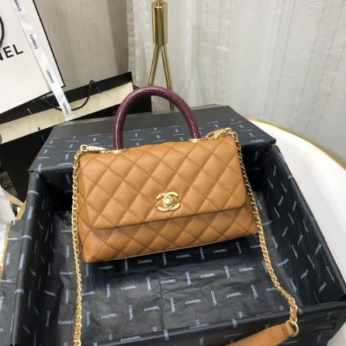 Chanel Coco Grained Calfskin Flap Bag 24cm