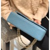 Chanel CF classic blue caviar leather 25cm bag