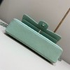 Chanel CF flap mint green grain leather 25 bag