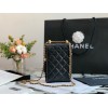 Chanel Quilted Lambskin Phone Holder with Chain