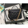 Chanel 23C Vanity Mini Top Handle Black Caviar Bag