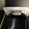 Chanel Small Quilted Lambskin Boy Bag Black A13043 VS07183