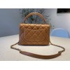 Chanel Trendy Brown CC Flap Top Handle Bag