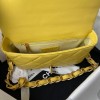 Chanel flapbag calfskin yellow 2020SS