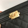 Chanel card holder in gold hardware