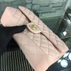 CHANEL 1112 Pink 2.55 Lambskin Leather Flap Bag With Gold&silver Hardware