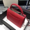 Chanel Trendy CC Red V Quilter Top Handle Bag