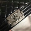 Chanel Small Quilted Lambskin Boy Bag Black A13043 VS07183