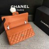 Classic Chanel Lambskin Flap Shoulder Bag Orange A01112 VS04951