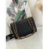 Chanel CF flapbag black V 24k gold hardware large bag