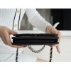 Chanel Quilted 19 Wallet on Chain WOC Black silver hardware 2019