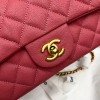 Chanel grained calfskin top handle flap bag pink 20cm