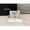 Chanel 19 mini white bag