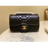 Chanel Classic Black Python Mini Bag